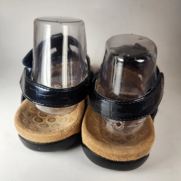 VIONIC Women's Amber Sandal 39 / 7 Blue Leather Strappy Comfort Orthotic Shoes - Picture 5 of 11